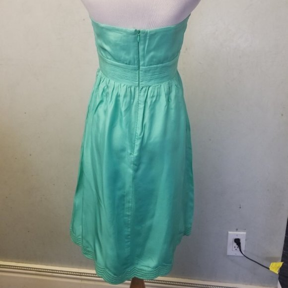 Shoshanna mint SILK tube top dress women's size 8 (275) - Picture 6 of 9